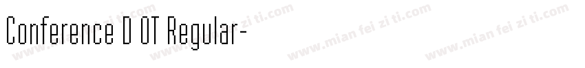 Conference D OT Regular字体转换
